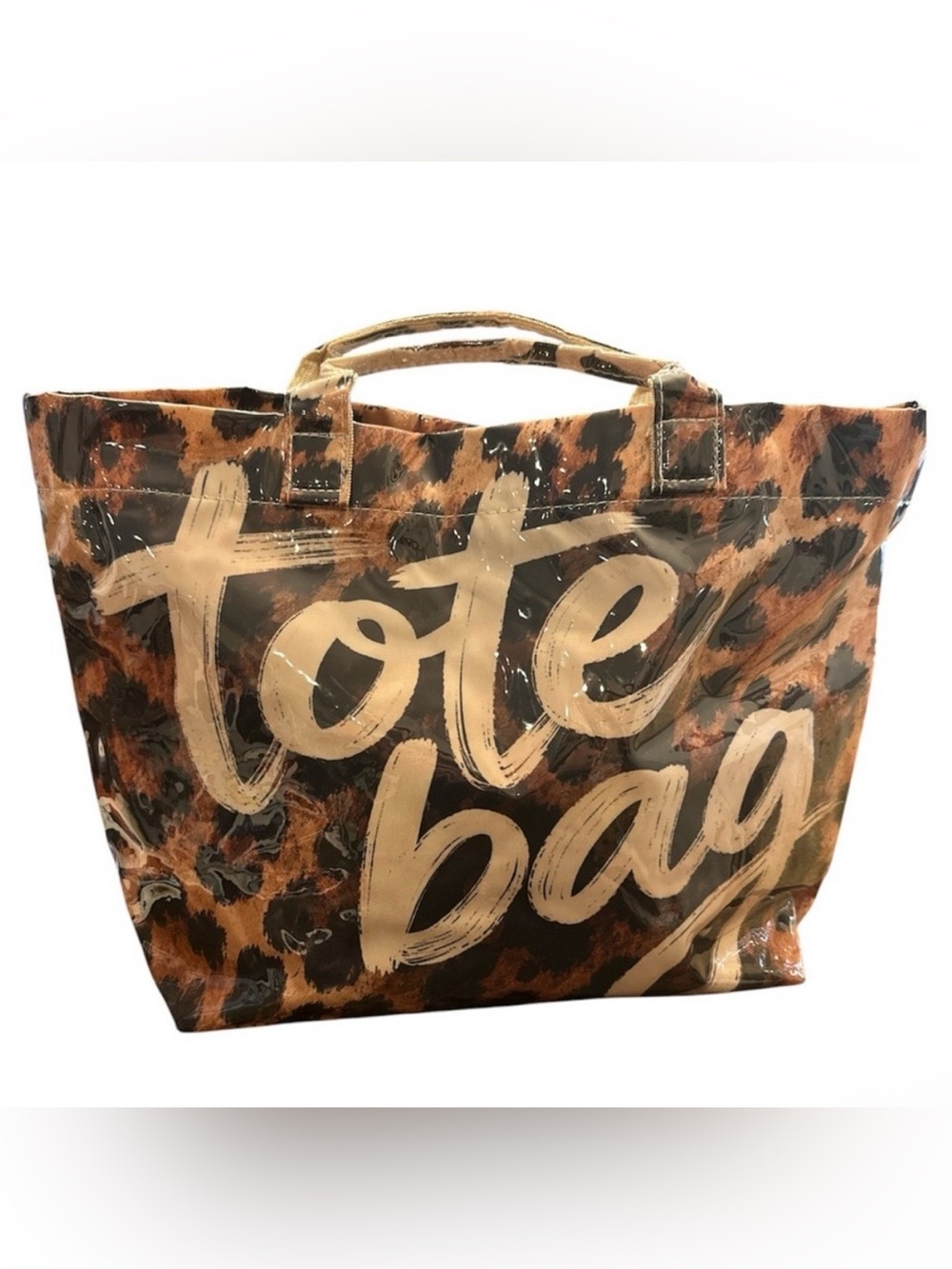 NWOT Leopard print tote bag